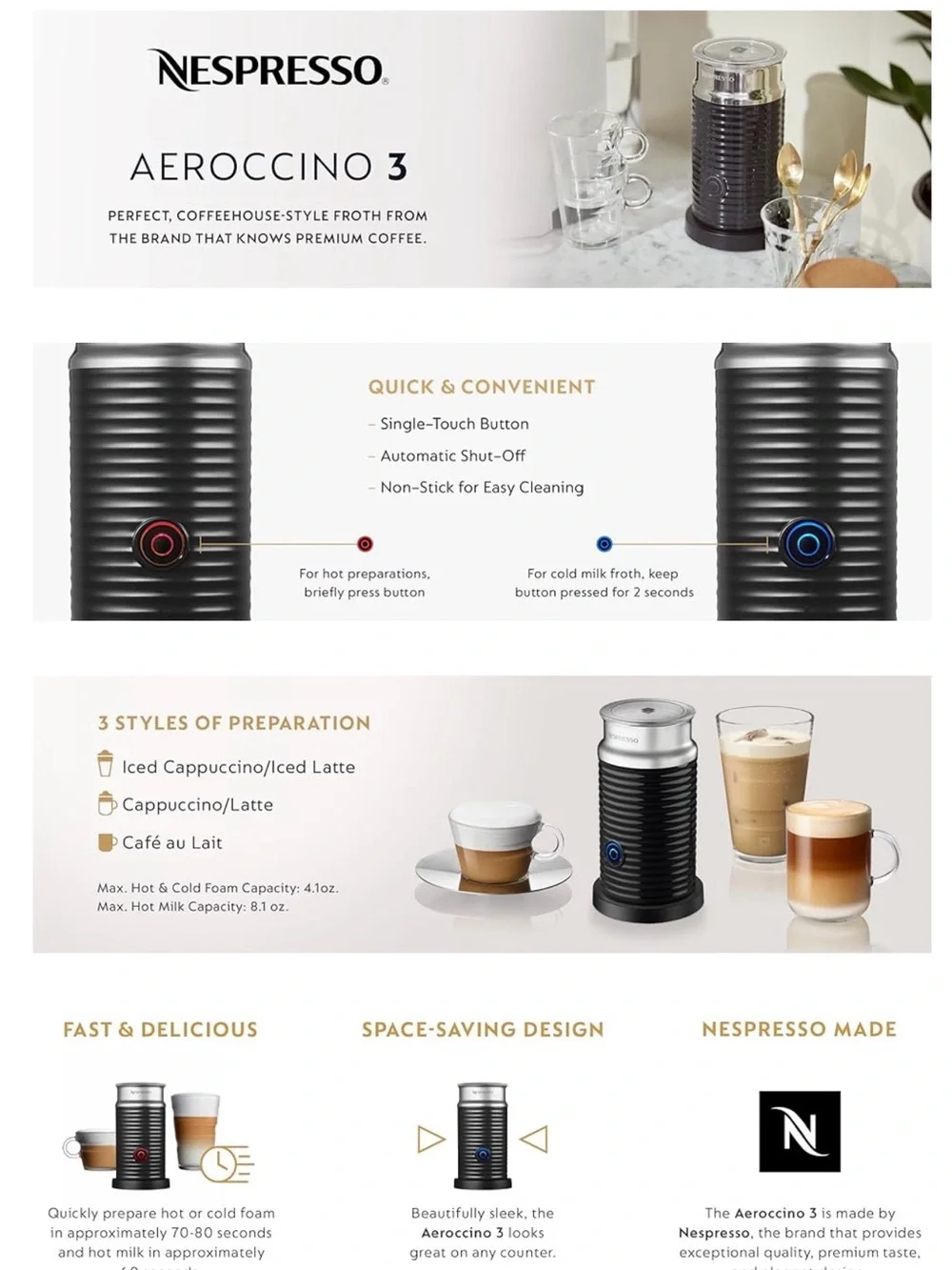 Nespresso aeroccino milk